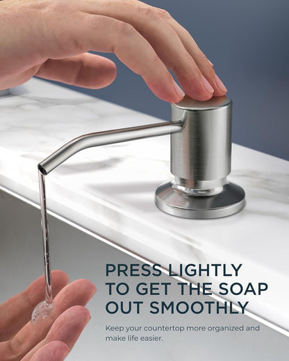 FORIOUS Kitchen Faucet with Pull Down Sprayer, Stainless Steel Single Handle Classic Sink Faucet 1 Or 3 Hole, Dual Function Faucet for Farmhouse, Camper, Laundry, Rv, Bar, Mattle Black
