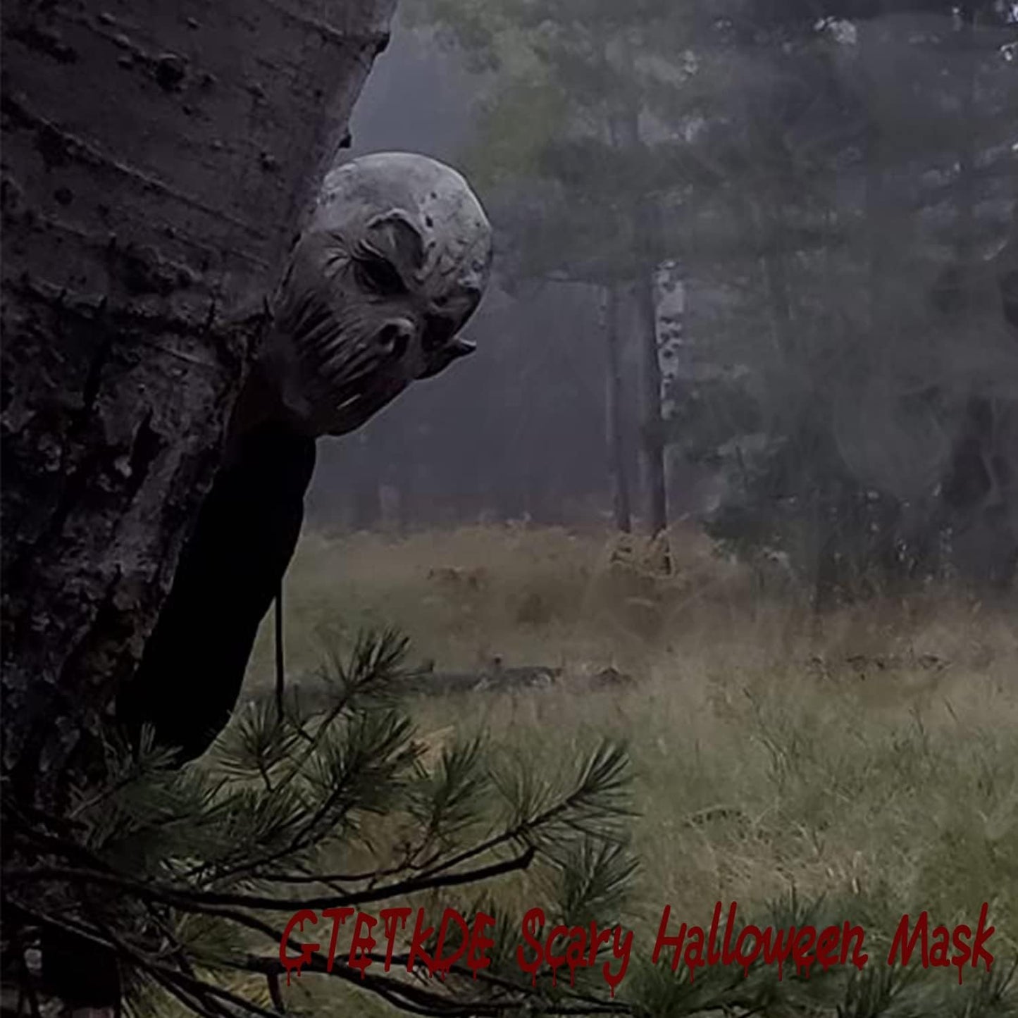 GTETKDE Scary Halloween Mask, Evil Dead Cosplay Alien Bloody Monster Masks Creepy Latex Demon Mask