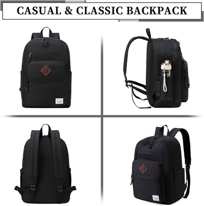 School Backpack for Men Women,Vaschy Lightweight School Bag Bookbag Casual Daypack for High School/College/Teens/Travel/Work