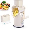 Purilite Select 5-in-1 Rotary Cheese Grater & Vegetable Slicer