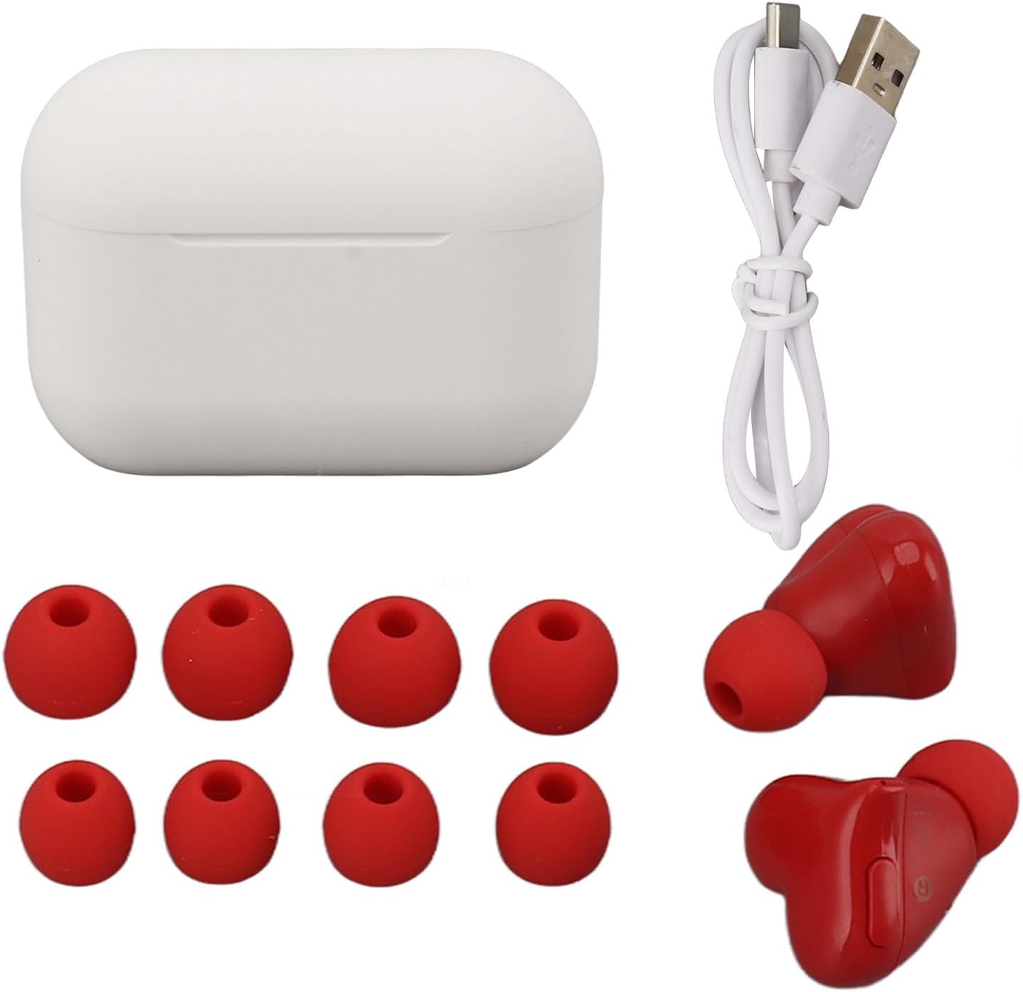 CHICIRIS Heart Shaped Wireless Earbuds, Noise Cancelling Headphones