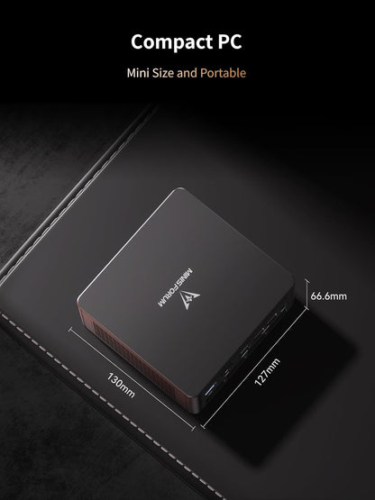 MINISFORUM UM760 Slim Mini PC AMD Ryzen 5 7640HS(6C/12T, up to 4.3GHz) 16GB RAM 1TB SSD Micro Computer, HDMI(4K), DP(4K),USB4(8K) Triple Video Output, AMD Radeon 760M Graphics 2.5G LAN Small PC