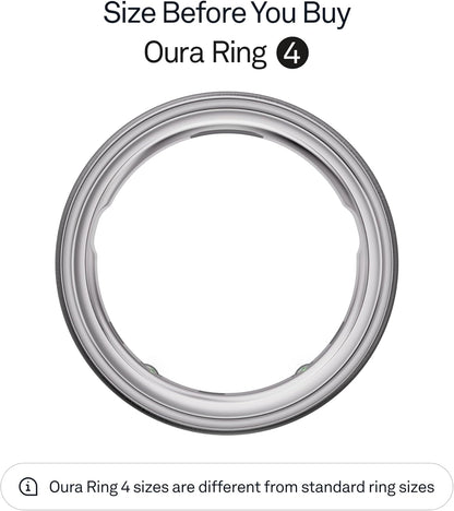 Oura Ring 4 - Gold - Size 9 - Smart Ring - Size First with Oura Ring 4 Sizing Kit - Sleep Tracking Wearable - Heart Rate - Fitness Tracker - Up to 8 Days of Battery Life