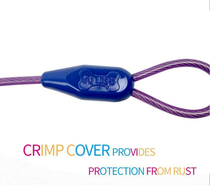 Petest 25ft Reflective Tie-Out Cable for Small Dogs Up to 35 Pounds