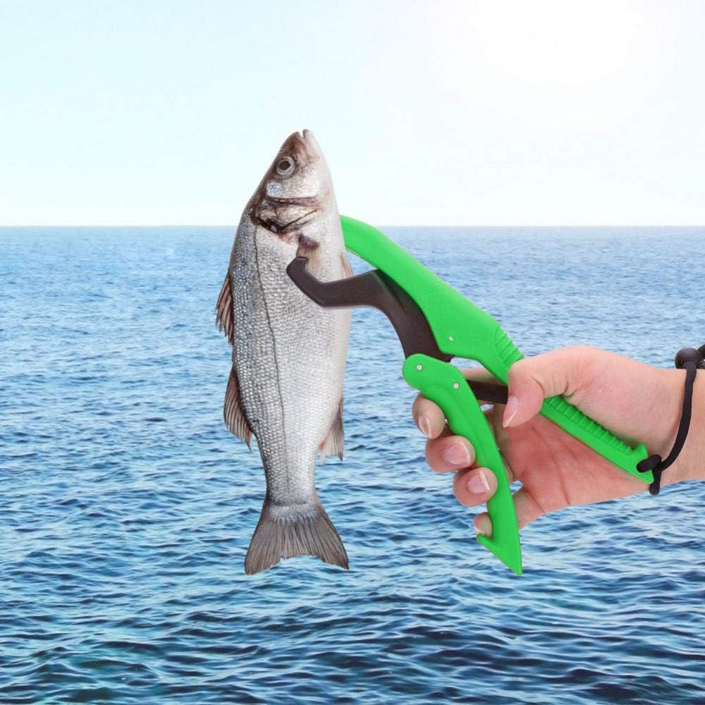 ABS Plastic Floating Fish Grip Zinc Alloy Fish Lip Gripper with Wrist Strip for Catching Fish No Hurt Auxiliary