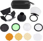 Godox AK-R1 Pocket Flash Light Accessories Kit for V1 Series and AD200 Pro - Compatible With Round Flash Head
