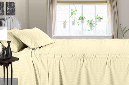 Linen Sheets 100% Egyptian Cotton- Twin-XL Sheet Set 4 Piece- 1000 Thread Count- Fits Upto 18" Deep Pocket- Long Staple Cotton Bedding, Sateen Weave-Light Blue Solid