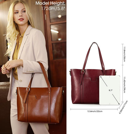 Purilite Select Women’s Vintage Leather Tote Bag