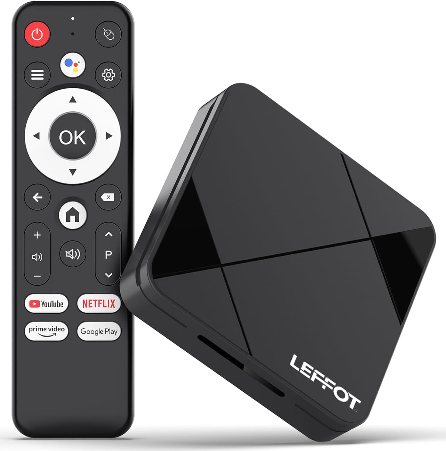 LEFFOT Android TV Box 14, 2025Smart 4K UHD Steaming Devices for TV,2GB RAM + 16GB ROM,Home Smat TV Box,with HDR10,2.4G&5G WiFi 6,BT 5.0 RK3518