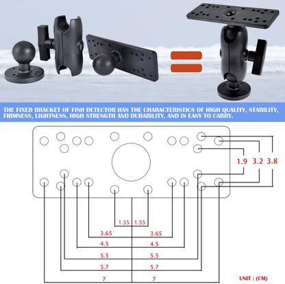 YOLUFER Finder Mount Bracket Holder Rack Universal 360° Adjustable Kayak Mounting Base for Boat Canoe Fishing Accessories