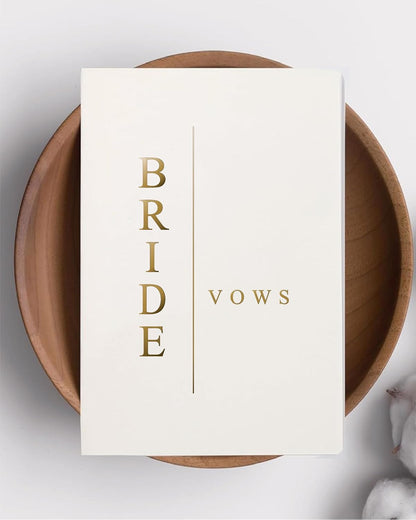 GroomBrideGifts Wedding Vow Book for His and Hers, Soft Touch, Perfectly Sized Bride and Groom Vow Books, Wedding Essentials, Wedding Registry Ideas, His and Hers Gifts