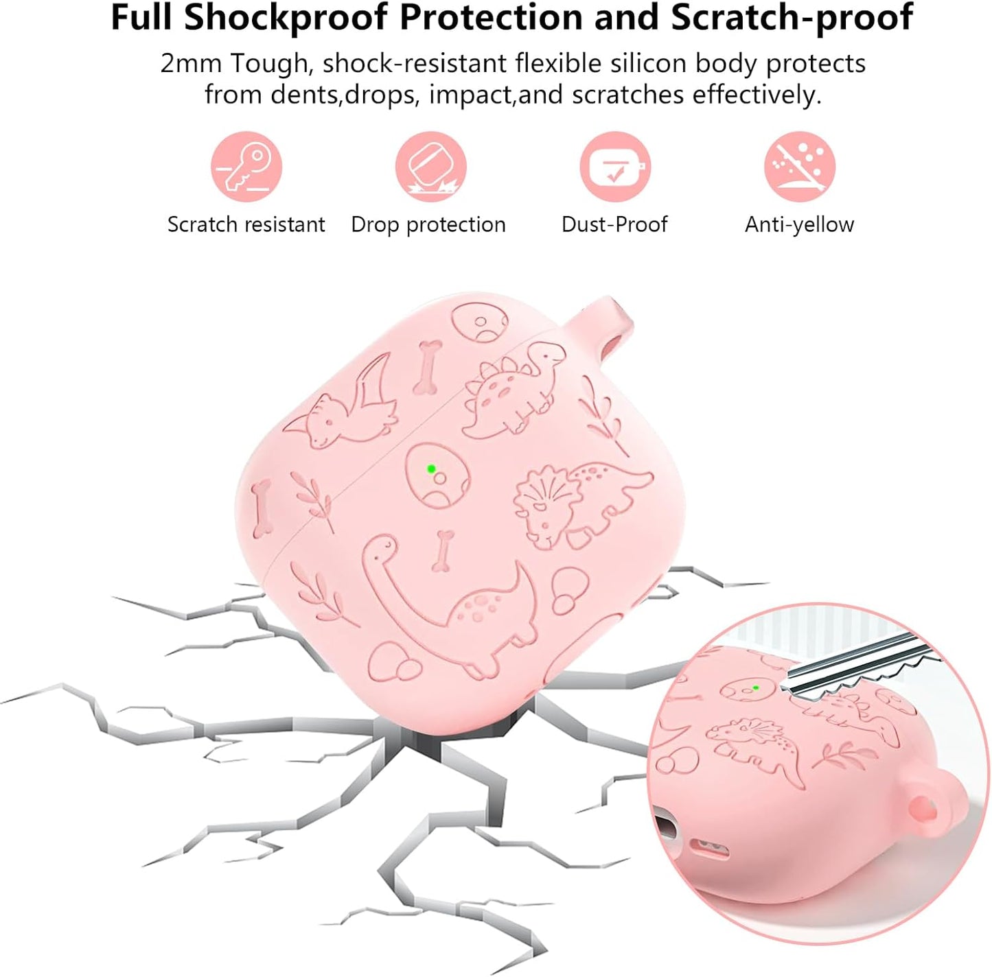 Aircawin for Airpods 4 Case Cover,Shockproof Case for Airpods 4th Generation Case Cover 2024,Premium Silicon Case with Keychain and Cleaing Pen for Airpods 4 Gen, Wireless Earphone Accessories-Blue