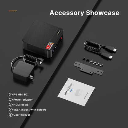 BOSGAME M4 Mini PC Oculink, AMD Ryzen 7 8745HS 32GB DDR5 RAM 1TB PCIe4.0 SSD,Radeon 780M Quad Displays,USB4,Dual LAN 2.5GbE LAN Micro Desktop Computer