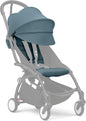 Stokke YOYO 6+ Color Pack, Aqua - Textiles Only: Seat Pad, Extendable Canopy & Zipped Back Pocket - Requires YOYO3 Frame (Sold Separately)