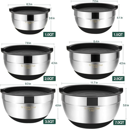 Purilite Select Stainless Steel Mixing Bowl Set