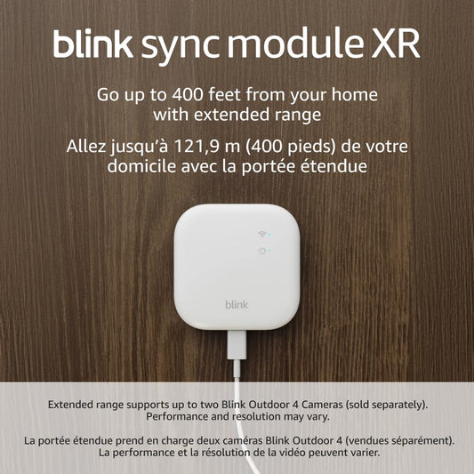 Blink Sync Module XR (newest model) — System hub for all Blink devices, go up to 400 feet from your home with extended range for Outdoor 4
