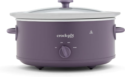 Crock-Pot Design Series 7-Quart Manual Slow Cooker, Purple Potato