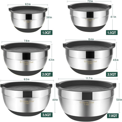 Purilite Select Stainless Steel Mixing Bowl Set