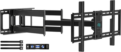 HCMOUNTING 40.9" Dual Articulating Long Arm TV Wall Mount for 42-90 inch TV, Heavy Duty Full Motion Swivel & Tilt & Extension Wall Mount TV Bracket, Holds up to 179 lbs, Max Vesa 800x400mm