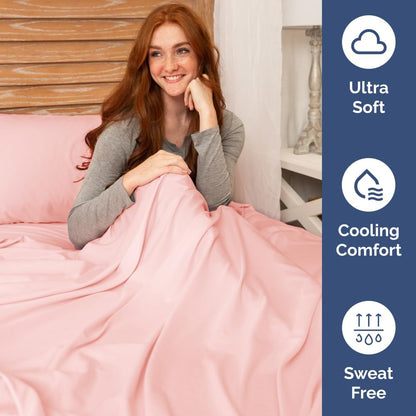 Extra Deep Queen Sheet Set - 6 Piece Breathable & Cooling Sheets - Hotel Luxury Bed Sheets Set - Easy & Secure Fit - Soft, Wrinkle Free & Comfy Sheets Set - White Sheet Set w/Extra Deep Pockets
