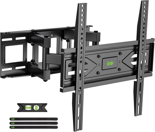 USX MOUNT Full Motion TV Wall Mount for 32-65 Inch TVs up to 99 Lbs, Wall Mount TV Bracket Smooth Swivel Extension, Articulating TV Mount Fit 12" 16" Wood Studs, Max VESA 400x400mm, XMM908