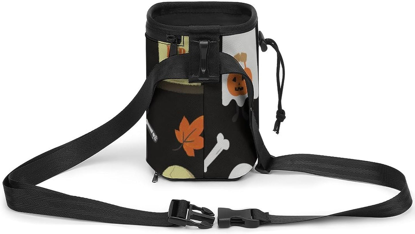 Osbang Dog Treats Pouch Pet Training Bag Dog Walking Bag Carry Kibble Snacks Toys for Dog Training Reward (Man 4.7 * 4 * 5.1 Inches)
