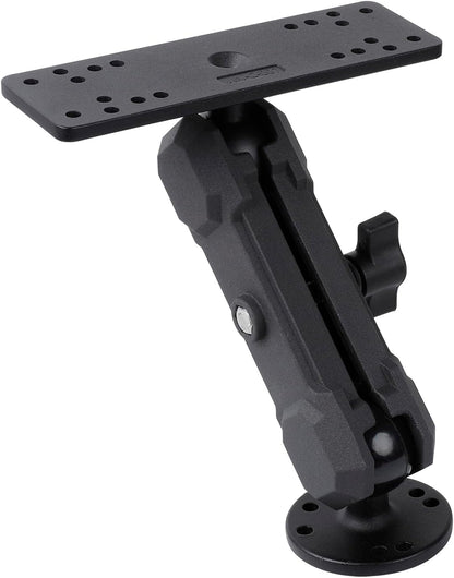 Leenconghui Aluminum Alloy Fish Finder Mount with C Size 1.5"" / 38mm Ball, 5.9"" Arm Marine Electronic Mount Compatible with Garmin,Humminbird, Lowrance and More, BM-72