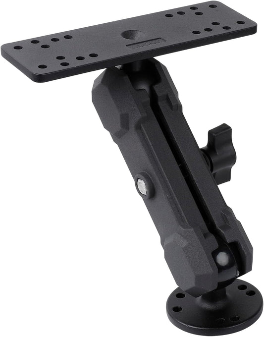 Leenconghui Aluminum Alloy Fish Finder Mount with C Size 1.5"" / 38mm Ball, 5.9"" Arm Marine Electronic Mount Compatible with Garmin,Humminbird, Lowrance and More, BM-72