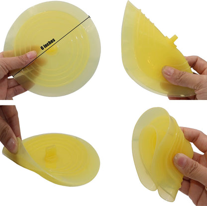 V-TOP Tub Stopper 2 Pack, 6 inches Large Silicone Drain Plug Hair Stopper Flat Suction Cover for Kitchen Bathroom Accessories and Laundry