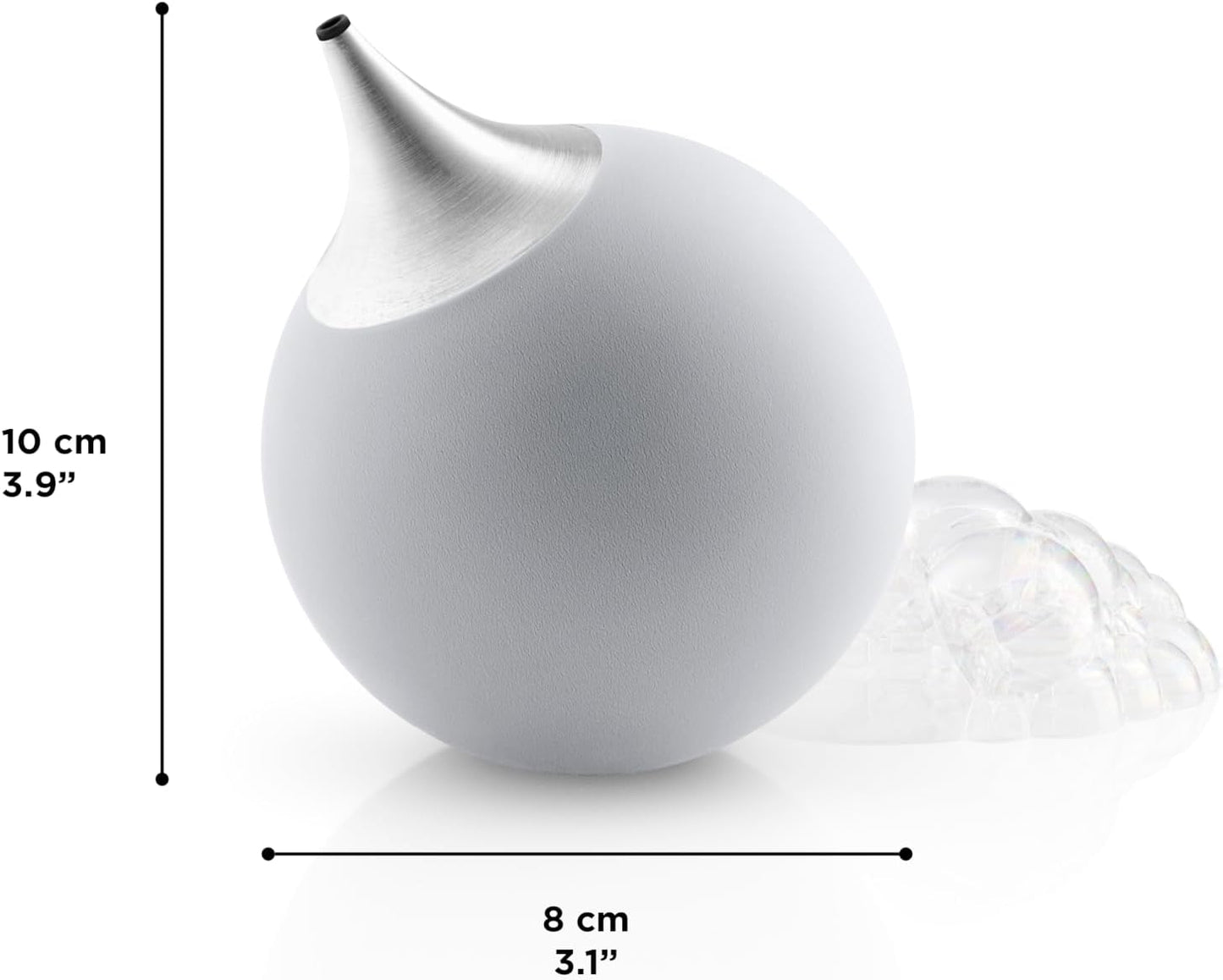 EVA SOLO | Soap Dispenser | Silicone with a Stainless Steel Spout for Kitchen Dish or Hand Soap | Danish Design, Functionality & Quality | Marble Grey
