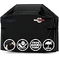 UNICOOK BBQ Cover 55 Inch, Heavy Duty Waterproof Housse BBQ, Special Fade and UV Resistant Outdoor Barbecue Grill Cover, Barbecue Accessories Compatible for Weber Char-Broil Brinkmann and More - PuriLite
