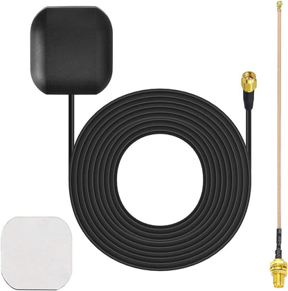 Bingfu Vehicle GPS Navigation Antenna Active GPS Antenna with Fakra C Right Angle Connector Compatible with Car Truck GPS Navigation Receiver System Factory DVD Stereo Head Unit