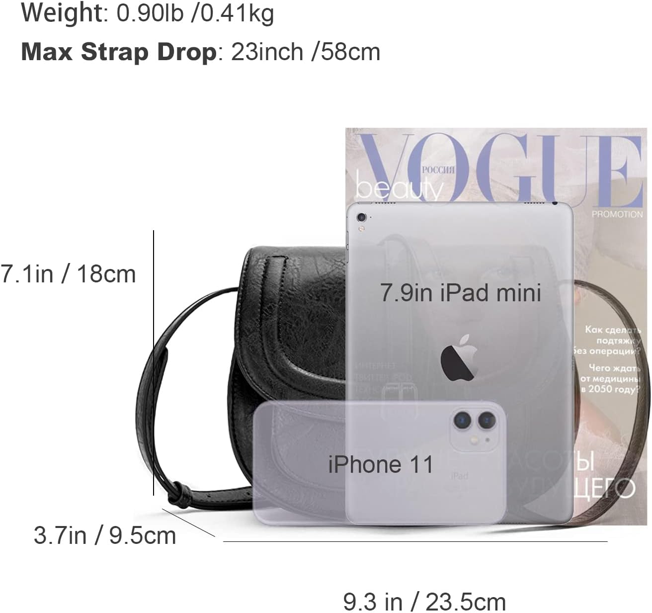 Crossbody Bags for Women Small Over the Shoulder Saddle Purses and Boho Cross body Handbags,Vegan Leather