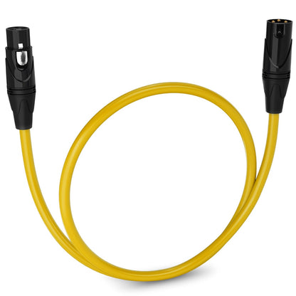 LyxPro 6 Feet XLR Microphone Cable Balanced Male to Female 3 Pin Mic Cord for Powered Speakers Audio Interface Professional Pro Audio Performance and Recording Devices - Blue