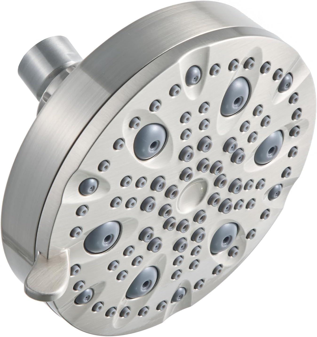 OFFO Shower Head, High Pressure Shower Head with Pause Mode, 9 Mode Fixed Showerheads for Strong Water Flow & Relaxing Shower Experience,Brushed Nickel