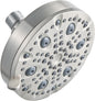 OFFO Shower Head, High Pressure Shower Head with Pause Mode, 9 Mode Fixed Showerheads for Strong Water Flow & Relaxing Shower Experience,Brushed Nickel