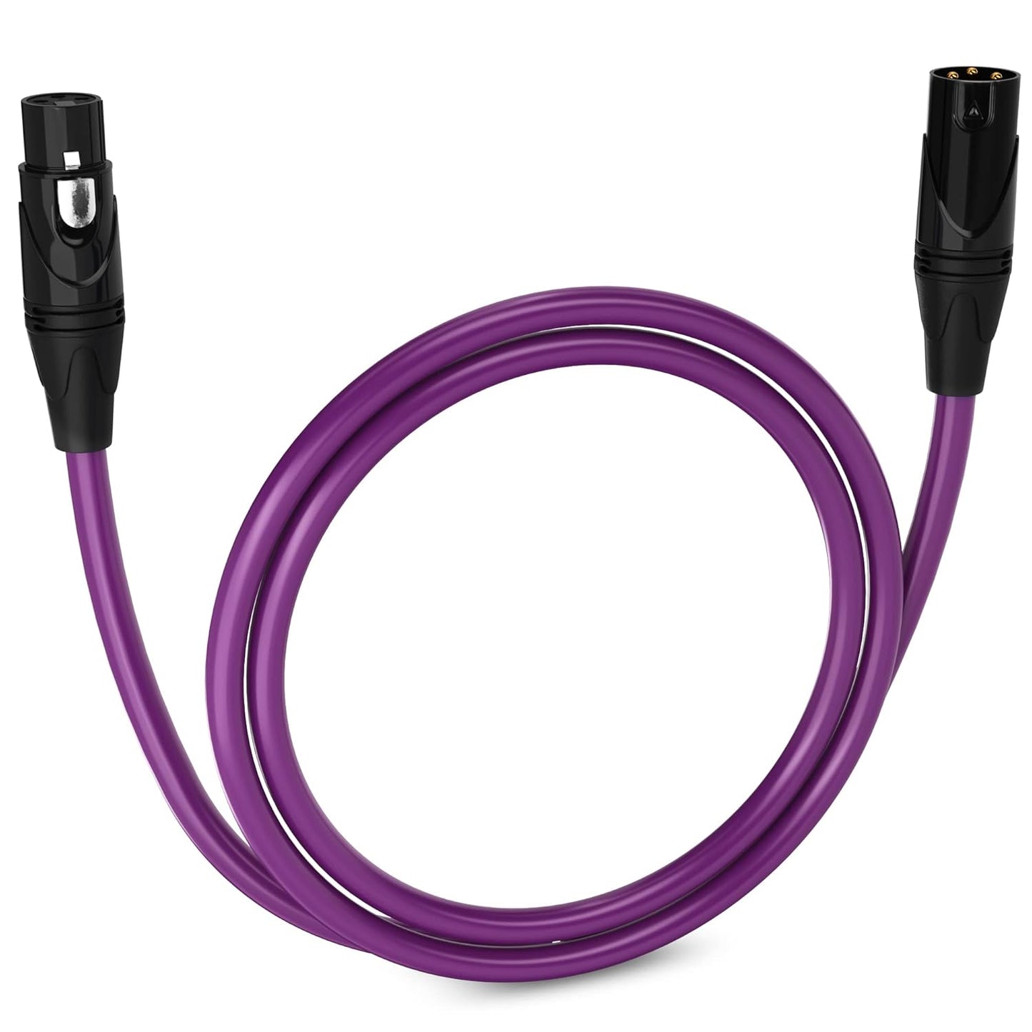 LyxPro 6 Feet XLR Microphone Cable Balanced Male to Female 3 Pin Mic Cord for Powered Speakers Audio Interface Professional Pro Audio Performance and Recording Devices - Blue