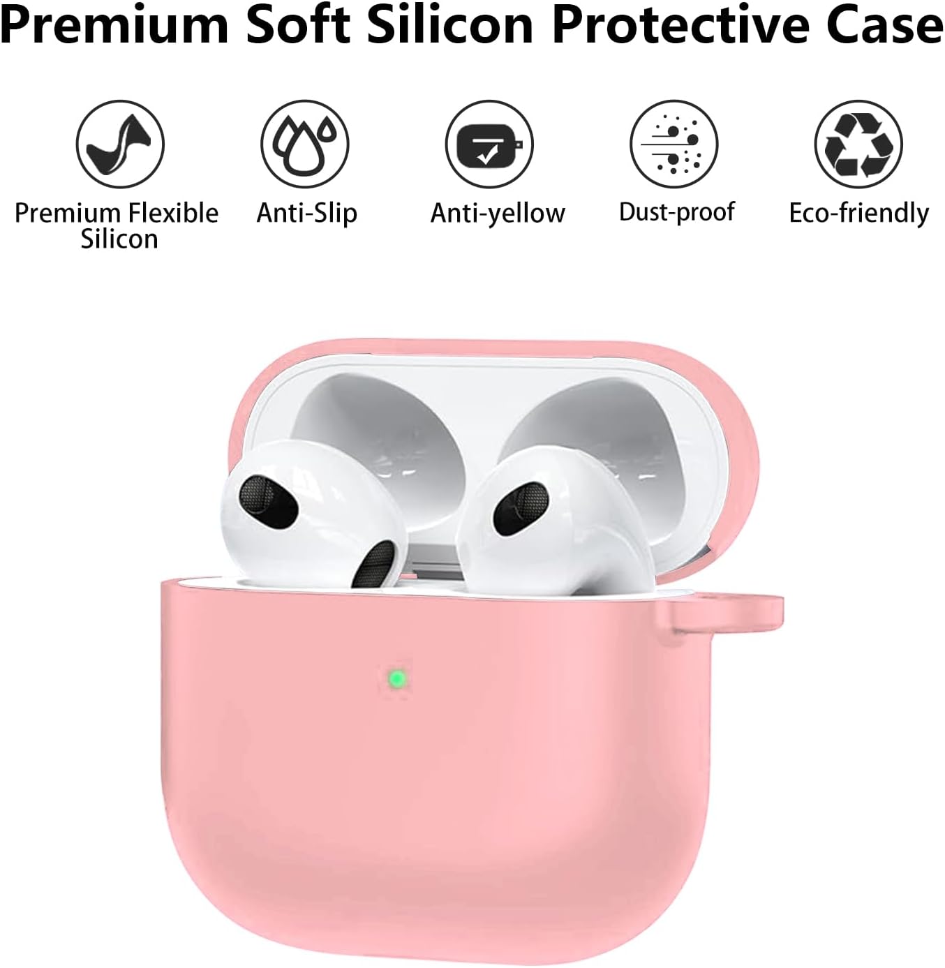 Aircawin for Airpods 4 Case Cover,Shockproof Case for Airpods 4th Generation Case Cover 2024,Premium Silicon Case with Keychain and Cleaing Pen for Airpods 4 Gen, Wireless Earphone Accessories-Blue