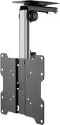 ZeboZap ZZTVC8022 Outdoor Flip Down Ceiling TV Mount | Gazebo TV Mount | Patio TV Mount | Pergola TV Mount | Pitched Roof | Height Adjustable | Under Cabinet| Holds 44lbs | Fits 17-in to 37-in | Black