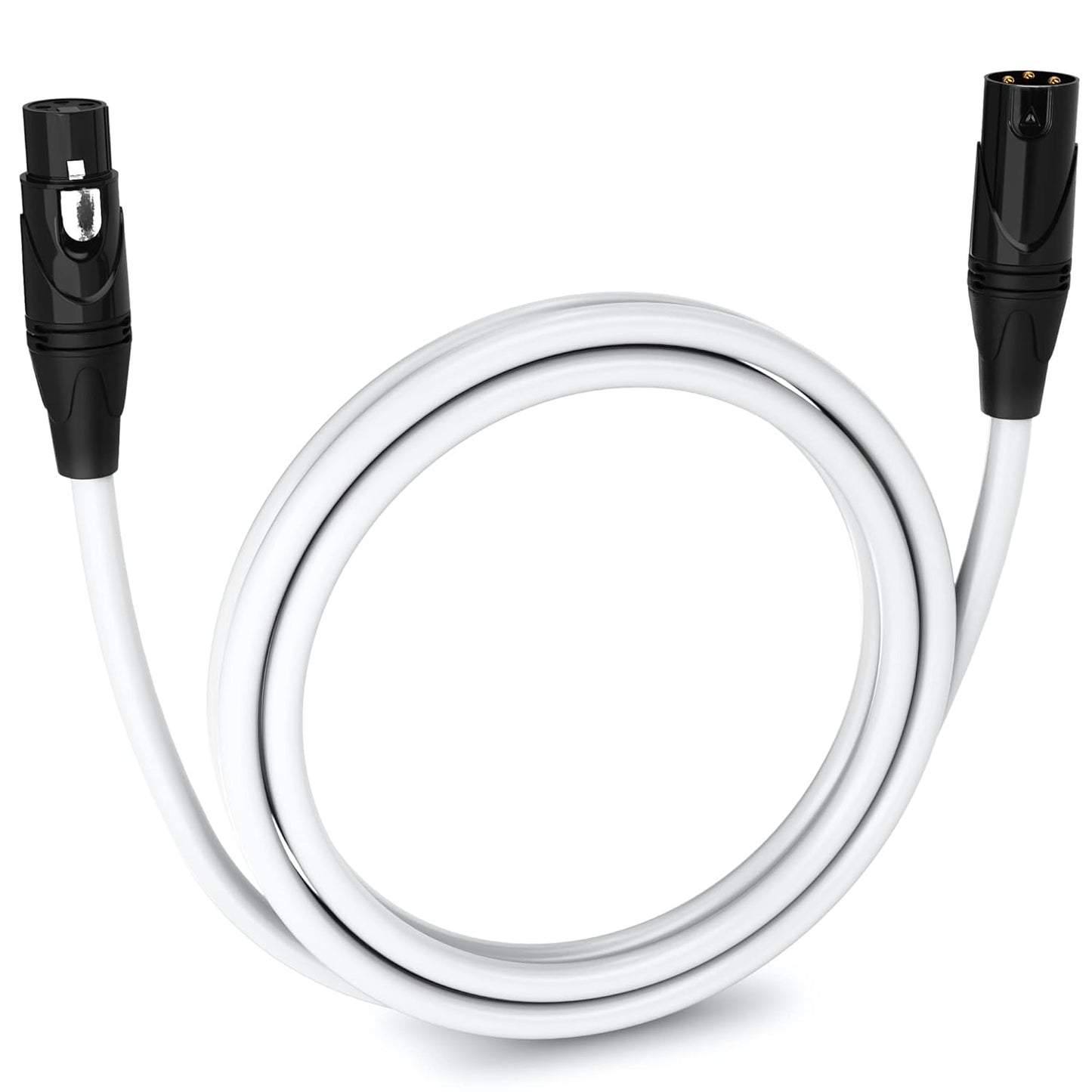 LyxPro 6 Feet XLR Microphone Cable Balanced Male to Female 3 Pin Mic Cord for Powered Speakers Audio Interface Professional Pro Audio Performance and Recording Devices - Blue