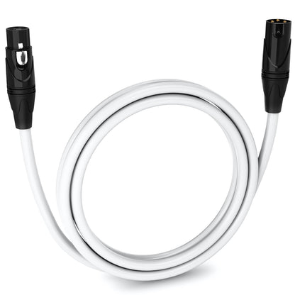 LyxPro 6 Feet XLR Microphone Cable Balanced Male to Female 3 Pin Mic Cord for Powered Speakers Audio Interface Professional Pro Audio Performance and Recording Devices - Blue