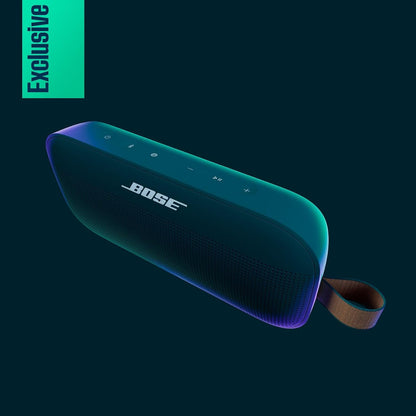 Bose SoundLink Flex Portable Bluetooth Speaker (2nd Gen), Portable Outdoor Speaker with Hi-Fi Audio, Up to 12 Hours Battery Life, Waterproof and Dustproof, Twilight Blue - Limited Edition