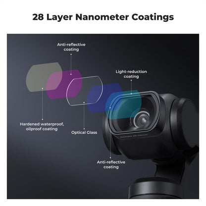 K&F Concept Wide-Angle Lens Compatible with DJI Osmo Pocket 3, Magnetic Attach/Multi-Coated/Optical Glass