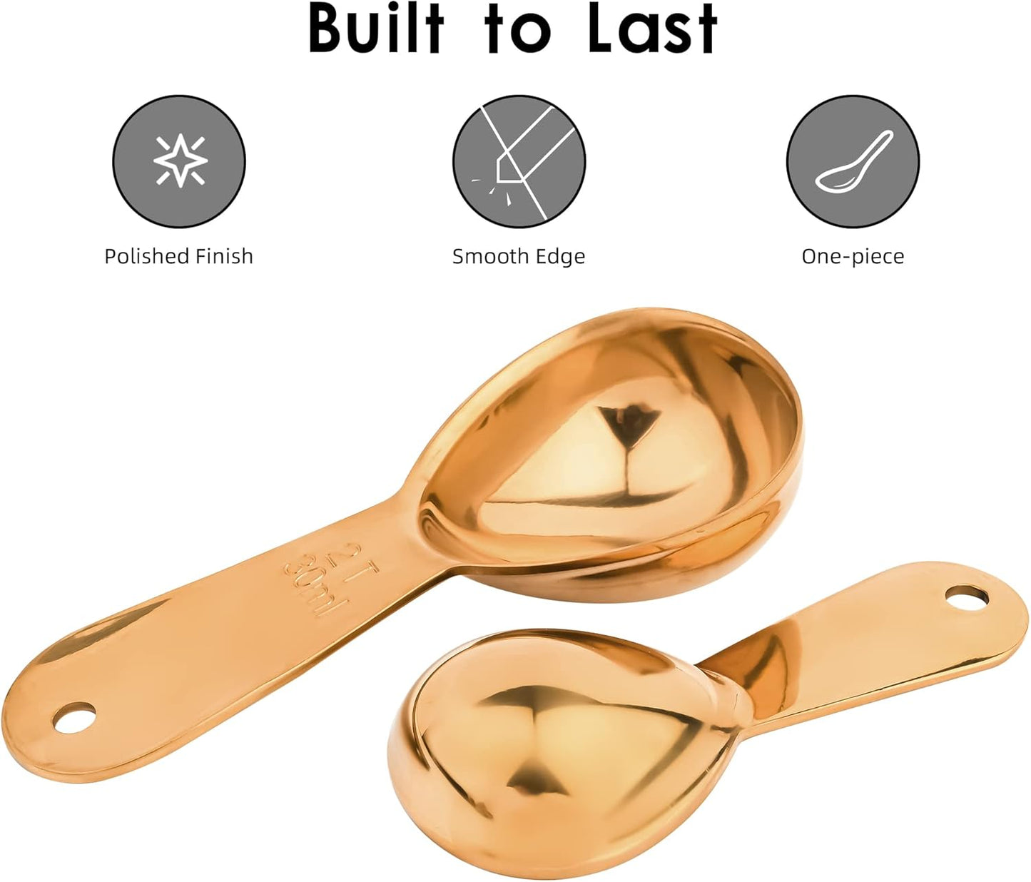 Smithcraft Measuring Cup Set of 8 Stainless Steel Measuring Cups18/8(304) Steel Material Heavy Duty 8 Measuring Cups and 1 Ring Set of 9