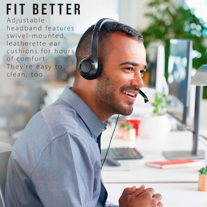 Logitech Zone 301 Wireless Bluetooth Headset with Noise-Canceling Microphone, Compatible with Windows, Mac, Chrome, Linux, iOS, iPadOS, Android – Graphite