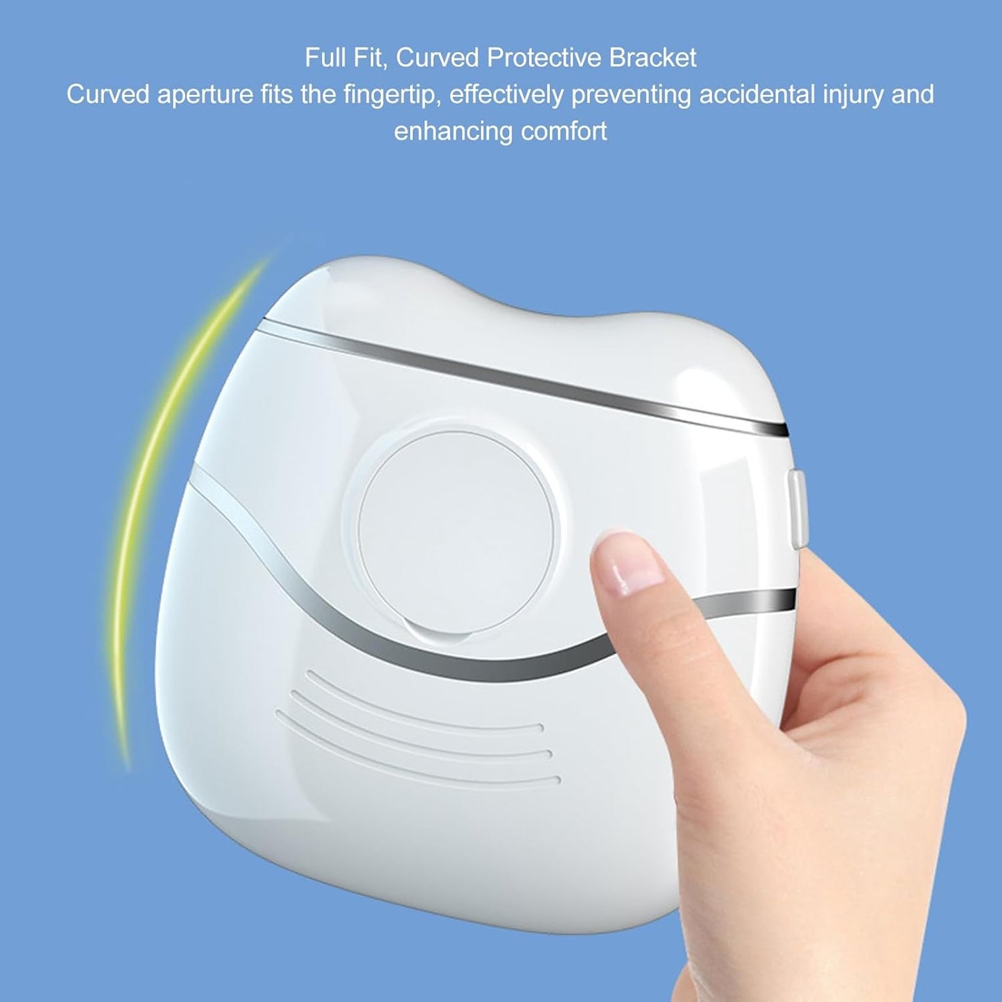 Automatic Electric Nail Clipper Multifunction Efficient Safety Low Noise Automatic Nail Clipper for Home Travel（For fingernail trimming only）