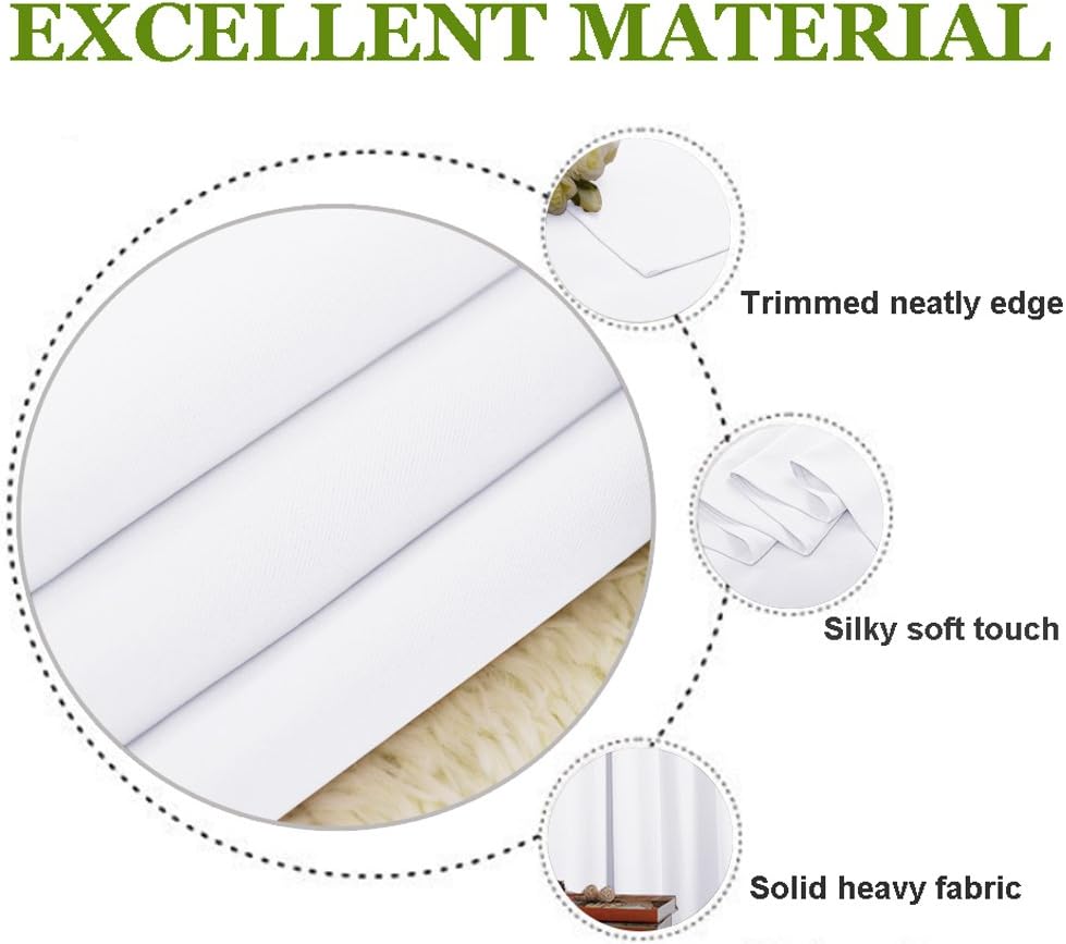 NICETOWN Blackout Curtains 2 Panels for Bedroom- Thermal Insulated Grommet Blackout Curtains 63 Inches Long for Living Room/Kitchen Rideaux occultants (2 Panels, W42 x L63 -Inch,Grey)