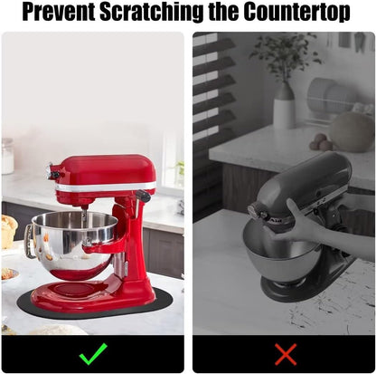 SAYAFAN Stand Mixer Slider Mat, Mixer Mover Sliding Mat for KitchenAid Professional 5/6/7/8 Qt Bowl-Lift Stand Mixer (for Bowl-Lift 5-8Qt, Black)