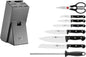 ZWILLING Twin Chef 9Piece Knife Block Set - Corrosion Resistant, Ice-Hardened Ultra Sharp Blades Graphite-Grey, Professional Knife Set, Durable, Dishwasher Safe