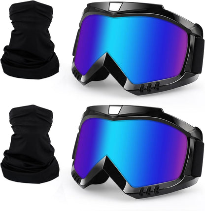Motorcycle Goggles for Dirt Bike, Motocross, ATV, Racing, and Ski - Windproof and Dustproof